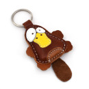 Brown Platypus Leather Keychain