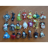 Leather keychains with animals